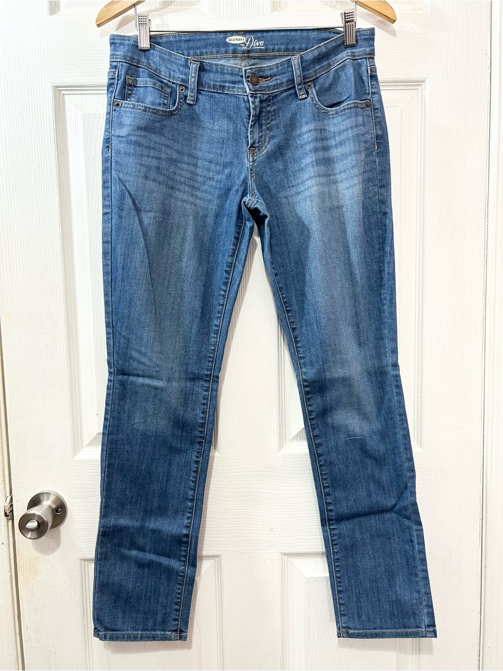Old Navy The Diva Skinny Jeans Size 6 Medium Wash Acadia Stretch Denim